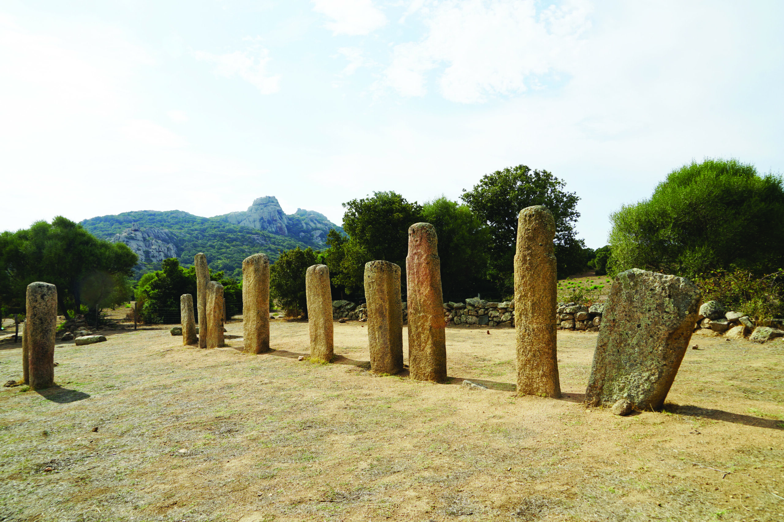 Alignement de stèles-menhirs d'I Stantari, à Sartène (Corse-du-Sud)